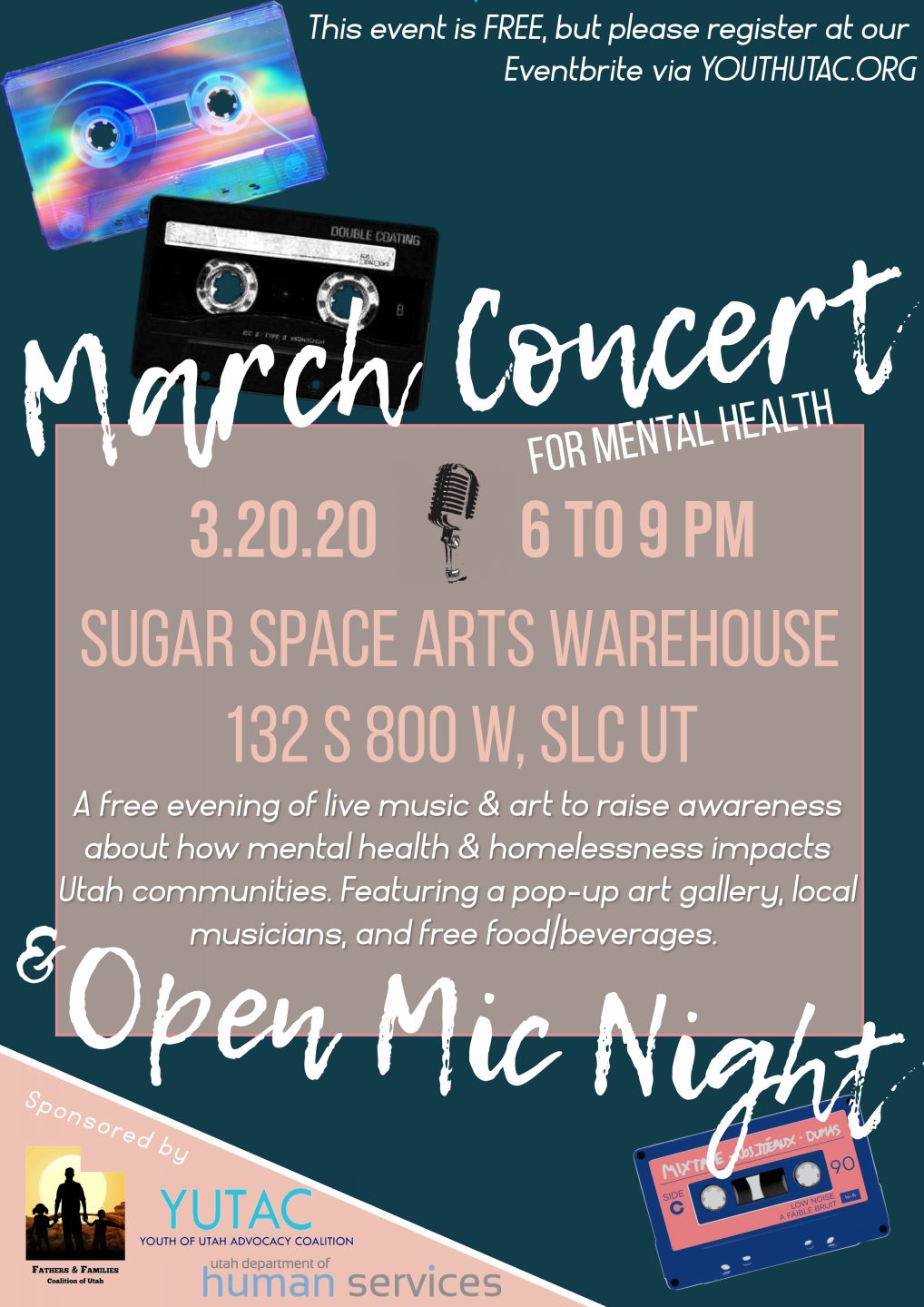 March Concert for Mental Health flyer