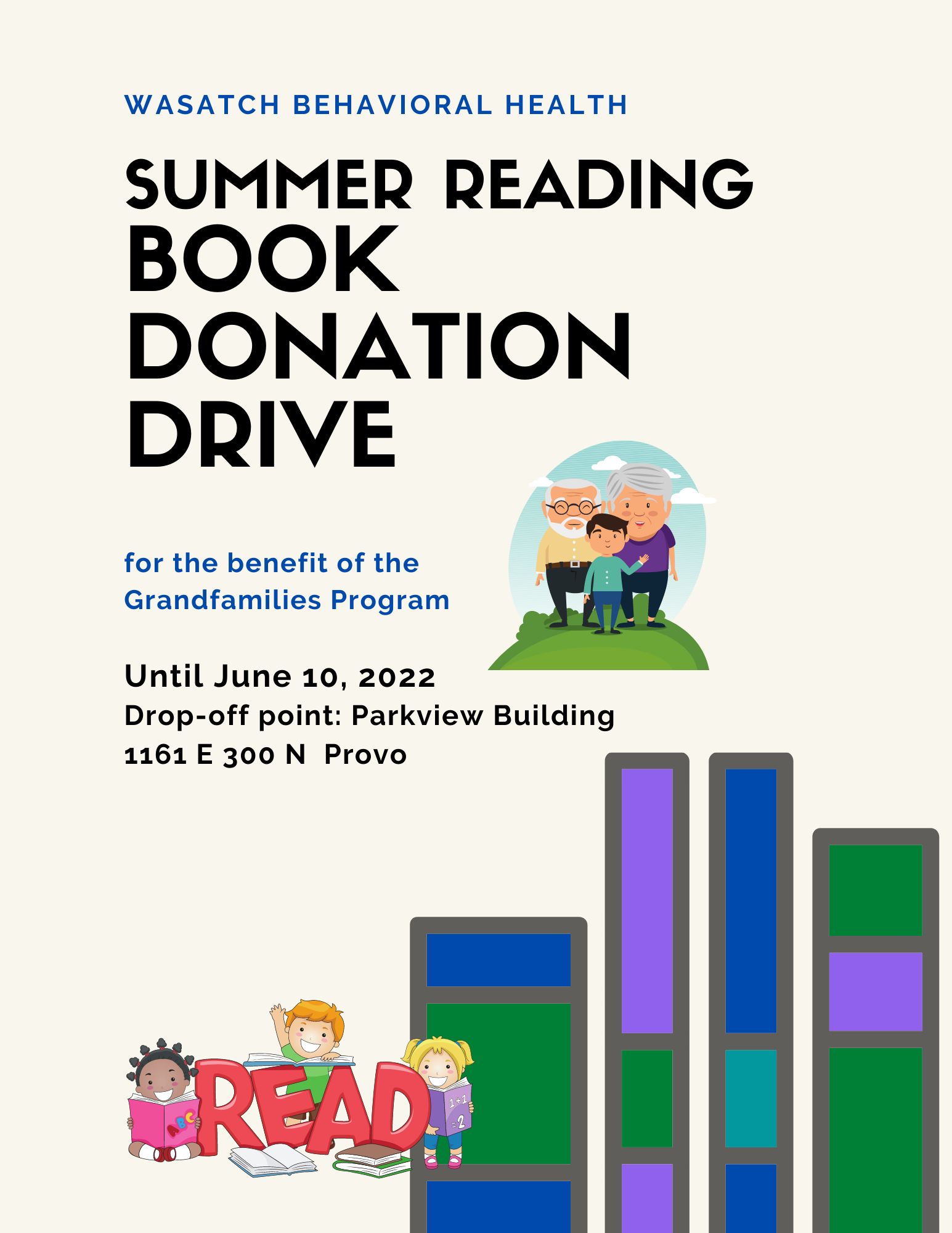 Book Donation Drive flyer