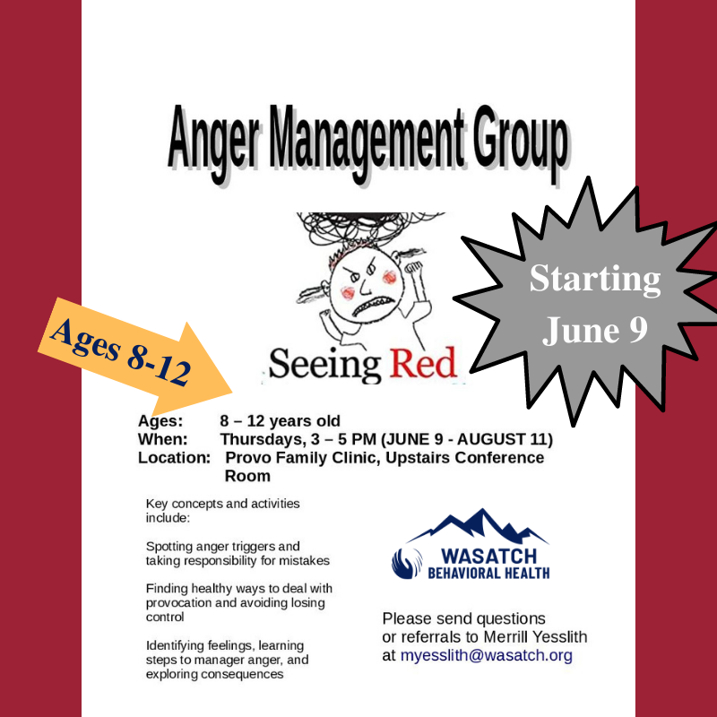 Anger Mgt Group flyer for kids 8-12